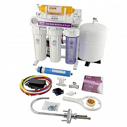 Система зворотнього осмосу GRANDO 7+НА СТАНИНІ з манометром. 